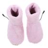 ABOOFAN Usb Electric Foot Warmer Plush Heating Shoes for Women Pink Rechargeable Thermal Foot Heater Slippers Indoor Winter Warmers view 1