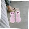 ABOOFAN Usb Electric Foot Warmer Plush Heating Shoes for Women Pink Rechargeable Thermal Foot Heater Slippers Indoor Winter Warmers view 2