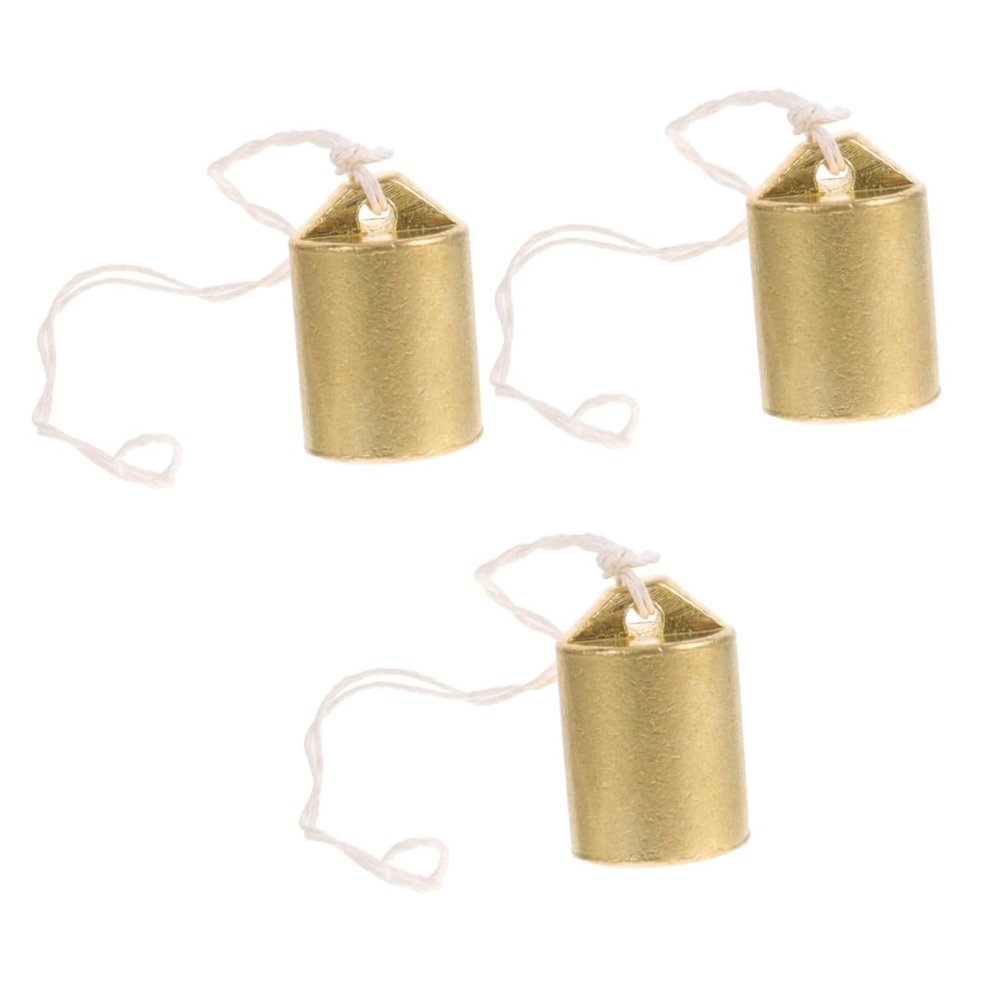BESTonZON 3pcs Calibration Weight Copper Scale Weight for Chinese Medicine Replacement Weighing Tool Retro Style for Tea Dried Fruit and Jewelry Measurement