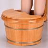Foot Tub, Foot Basin Tub Bucket, Massage, Spa, Sauna, Soak,foot Bath Wooden Bucket Foot Spa Household Wash Basin (Color : B) Present view 4