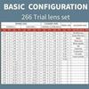 JINGEDD 266pcs Optical Trial Lens Set Optometry Kit,Optical Equipments Trial Lens Set,Trial Lens Set Optometry,With Aluminum Storage Case,For Eye Visual Health Center,Hospital Vision Test view 3