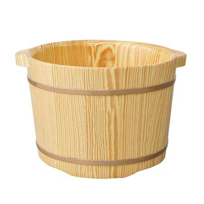 Foot Tub, Foot Basin Tub Bucket, Massage, Spa, Sauna, Soak,foot Bath Wooden Bucket Foot Spa Household Wash Basin Present