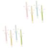 minkissy 8pcs Silicone Toothbrush with Base Soft Bristles for Gentle Cleaning and Massaging Gums Safe for Boy Girl and Toddlers view 1