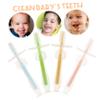 minkissy 8pcs Silicone Toothbrush with Base Soft Bristles for Gentle Cleaning and Massaging Gums Safe for Boy Girl and Toddlers view 3