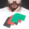3pcs Beard Shaping Template, Beard Shaping Tool Men Mustache Sideburns Guide Template Styling Tool for Jaw Cheek Neck Line view 4