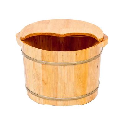 Foot Tub, Foot Basin Tub Bucket, Massage, Spa, Sauna, Soak,foot Bath Wooden Bucket Foot Spa Household Wash Basin Present