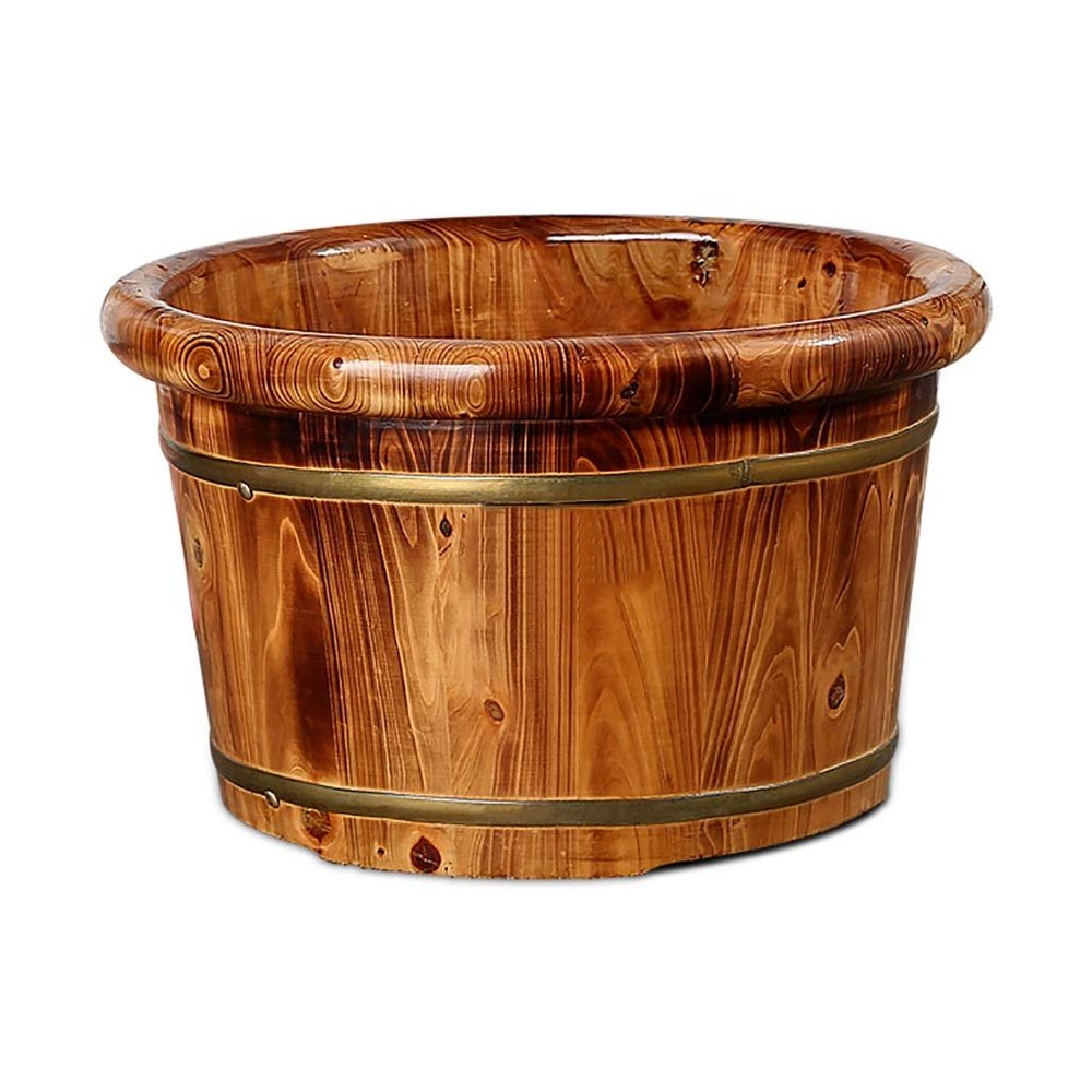 Foot Tub, Foot Basin Tub Bucket, Massage, Spa, Sauna, Soak,foot Bath Wooden Bucket Foot Spa Household Wash Basin Present