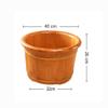 Foot Tub, Foot Basin Tub Bucket, Massage, Spa, Sauna, Soak,foot Bath Wooden Bucket Foot Spa Household Wash Basin Present view 2