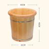 Foot Tub, Foot Basin Tub Bucket, Massage, Spa, Sauna, Soak,foot Bath Wooden Bucket Foot Spa Household Wash Basin Present view 4