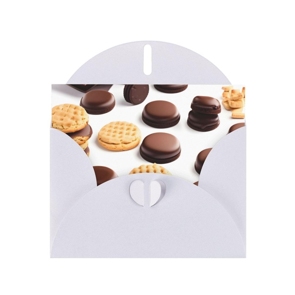 FRESQA Cookies Food Chocolate Chip Biscuits Chic And Dazzling Greetings:Holiday Card, Thank You Card,Friendship, Thinking Of You Card