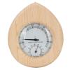 Sauna Thermometer - Drop-Shaped 2-in-1 Wood Thermo-Hygrometer Thermometer Hygrometer Steam Room Sauna Room Accessories view 1
