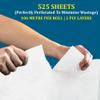 [36 Rolls] - 2 PLY Jumbo Kitchen Rolls 525 Sheets/Pulls Centrefeed Kitchen Towels 40 GSM Strong and Absorbent Embossed Cleaning Wipe White Hand Towel for Home, Office, Restaurants & Kitchen. view 3