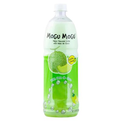 Mogu Mogu Melon Flavoured Drink with Nata De Coco 1 Liter
