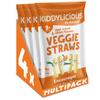 Kiddylicious Sour Cream & Chive Straws - Delicious Snacks for Kids - Suitable for 9+ Months - 4 Packs of 4 (16 Total)