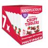 Kiddylicious Strawberry Crispy Tiddlers - Delicious Real Fruit Treat for Kids - Suitable for 12+ Months - 7 Packs of 4 (28 Total) view 1