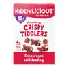 Kiddylicious Strawberry Crispy Tiddlers - Delicious Real Fruit Treat for Kids - Suitable for 12+ Months - 7 Packs of 4 (28 Total) view 3