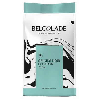 Belcolade Ecuadorian Dark Chocolate (71%) buttons - 1kg