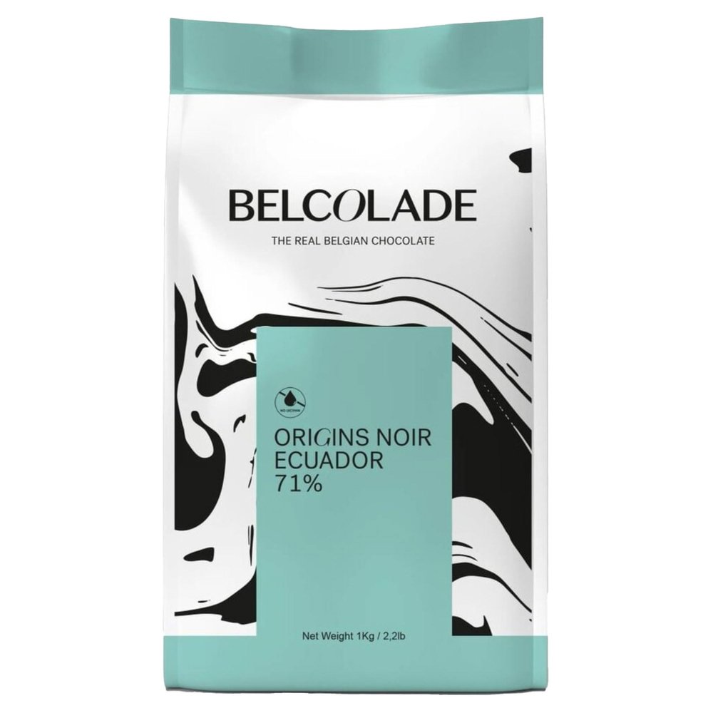 Belcolade Ecuadorian Dark Chocolate (71%) buttons - 1kg