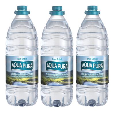 Aqua Pura Still Natural Mineral Water | 5L (Pack of 3) | Pure British | Groundwater | Natural Refreshment | Stay Cool and Refreshed