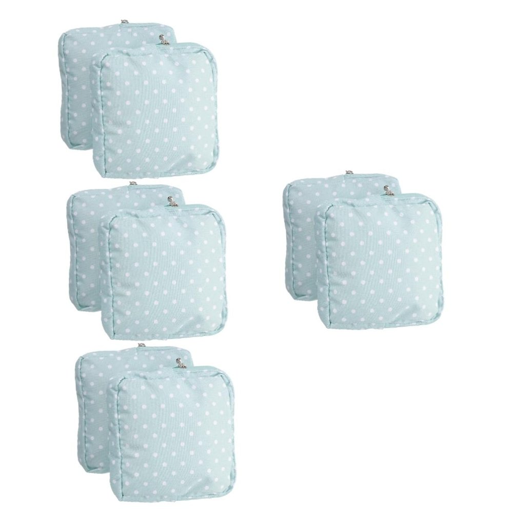 ABOOFAN 8pcs Sanitary Napkin Storage Bag Girl Travel Bag Washable Period Pouch for Small Sanitary Pad Organizer