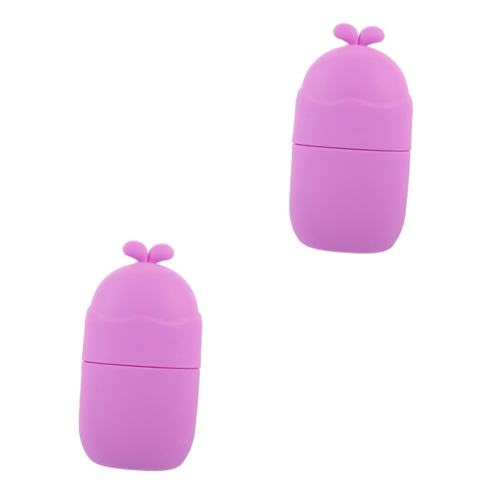 Beaupretty 2pcs Ice Face Roller for Eye Puffiness Portable Silicone Facial Massaging Roller Skin Care Tool