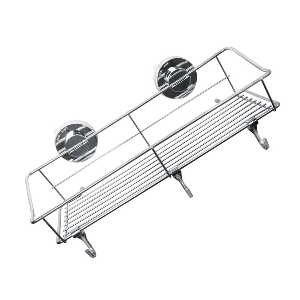 DELURA Soap Dish Holder Organizer Basket Storage Rack No Punching Shelf/308
