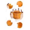 SilteD Sauna BucketPure Wood Bathtub BucketHandmade Sauna Accessories For Footbath TubsFoot Relaxing Bath Barrel (Color : B) Present view 2