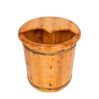 SilteD Sauna BucketPure Wood Bathtub BucketHandmade Sauna Accessories For Footbath TubsFoot Relaxing Bath Barrel Present
