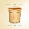 Foot Barrel,Massage Wood Bath Bucket,Handmade,footbaths Smooth Surface,Bathroom Accessories Present view 2