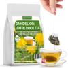 Premium Dandelion Root & Leaf Tea,100 Tea Bags/7.06Oz,for Liver Detox,100% Natural & No Additives. view 1