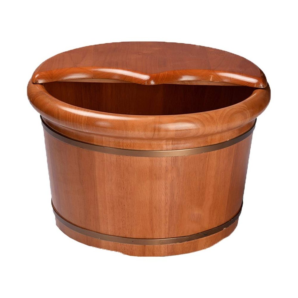Foot Barrel,Massage Wood Bath Bucket,Handmade,footbaths Smooth Surface,Bathroom Accessories Present