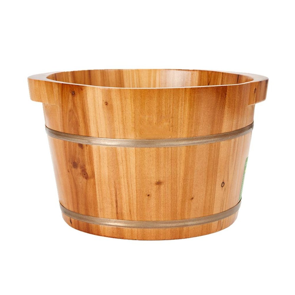 Foot Barrel,Massage Wood Bath Bucket,Handmade,footbaths Smooth Surface,Bathroom Accessories Present