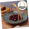 DELURA 1pc Portable Fruit Basket Cookie Container Cupcake Pans Food Containers with Lids Cake Decorating Appetizer Plates Bread Containers Decorative Food Tray Dried Basket Dessert/314 view 4
