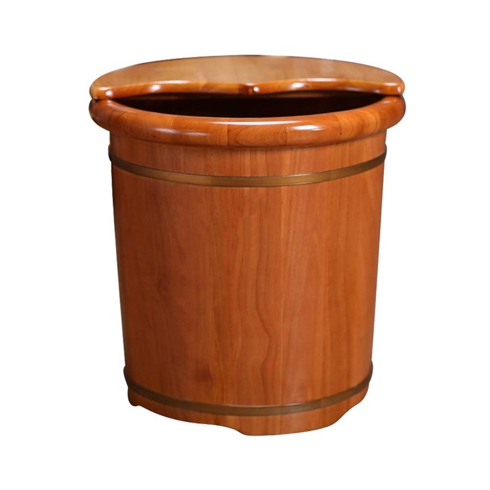 SilteD Sauna BucketPure Wood Bathtub BucketHandmade Sauna Accessories For Footbath TubsFoot Relaxing Bath Barrel Present