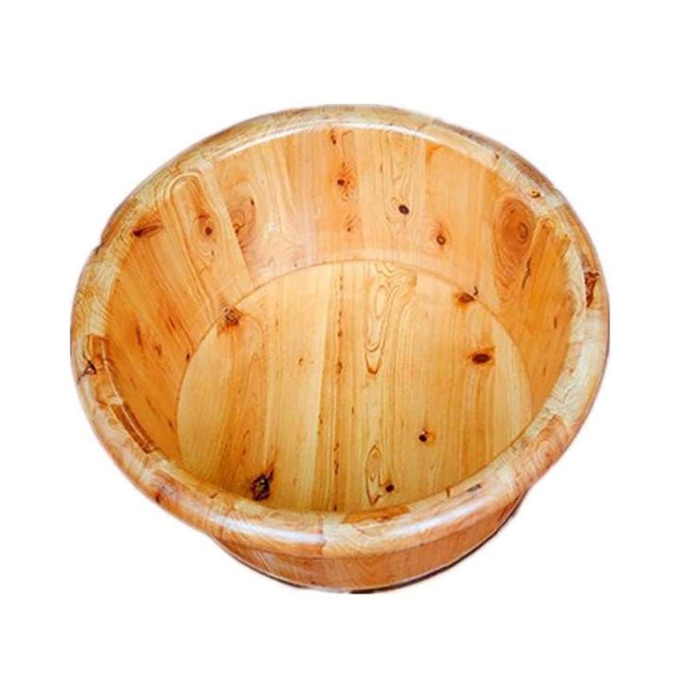 Sauna BucketPure Wood Bathtub BucketHandmade Sauna Accessories For Footbath TubsFoot Relaxing Bath Barrel (Size : 41 * 26cm) Present