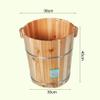 SilteD Sauna BucketPure Wood Bathtub BucketHandmade Sauna Accessories For Footbath TubsFoot Relaxing Bath Barrel Present view 2