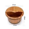 Foot Barrel,Massage Wood Bath Bucket,Handmade,footbaths Smooth Surface,Bathroom Accessories Present view 3
