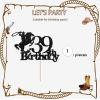 Cowboy 39th Birthday Cake Topper, Cowboy Happy Birthday Cake Decor for Men, Cowboy 39th Birthday Decoration, Western Themed Birthday Party Supplies - Black view 3