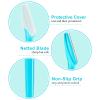 12 Pcs Eyebrow Razors, Face Razors Multipurpose, Exfoliating Dermaplaning Tools, Eyebrow Trimmers Shaver with Safety Cover, Facial Hair Removal for Women Men Body Use (Blue) view 3