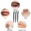 12 Pcs Eyebrow Razors, Face Razors Multipurpose, Exfoliating Dermaplaning Tools, Eyebrow Trimmers Shaver with Safety Cover, Facial Hair Removal for Women Men Body Use (Black) view 2