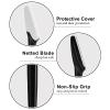 12 Pcs Eyebrow Razors, Face Razors Multipurpose, Exfoliating Dermaplaning Tools, Eyebrow Trimmers Shaver with Safety Cover, Facial Hair Removal for Women Men Body Use (Black) view 3