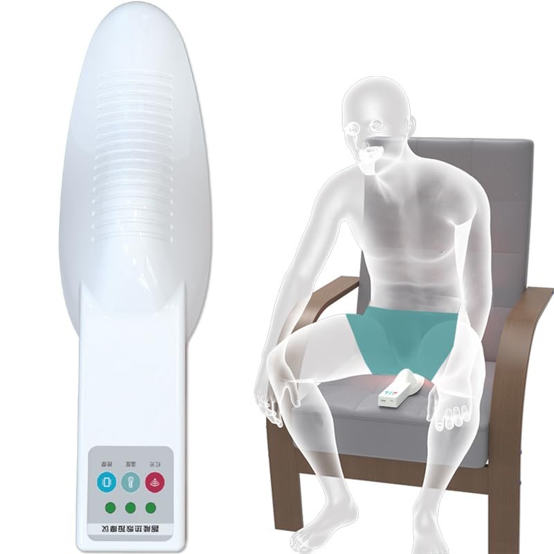Assisting Health Male Prostate Massage Instrument, Red Light Irradiation Hot Compress Household Prostate Physiotherapy Low Noise Fully Automatic for Relieve Dysuria Urinary Frequency and Urgency.