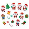 "100 Wafer Paper Cartoon Santa Claus Cold Plate Decorations for Cakes and Desserts - Baking and Decorating Supplies" view 1