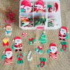 "100 Wafer Paper Cartoon Santa Claus Cold Plate Decorations for Cakes and Desserts - Baking and Decorating Supplies" view 3