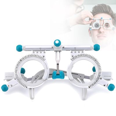 Adjustable Trial Lens Frame Optometric Trial Frame Lens Titanium Optical Test Eyepiece,for Opticians Hospitals Schools andOphthalmology,Half-Frame