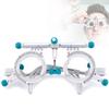Adjustable Trial Lens Frame Optometric Trial Frame Lens Titanium Optical Test Eyepiece,for Opticians Hospitals Schools andOphthalmology,Half-Frame view 1