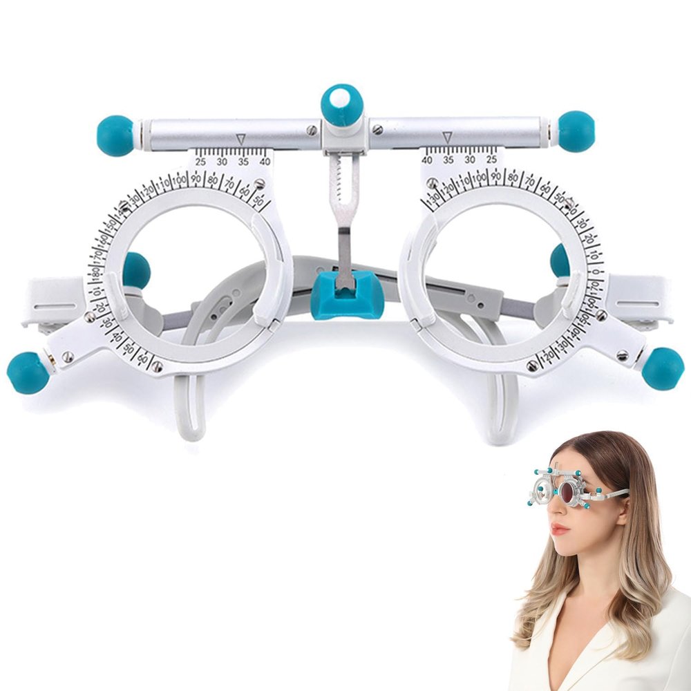 Adjustable Optical Optic Trial Lens Frame Eye Test Glasses Optometry Optician Easily Changeable Cylinder Axis Fully Adjustable Temple Length and Nose Rest,FullRim