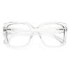 DOOViC Large Frame Reading Glasses 2.0 Womens Clear Oversized Blue Light Blocking Glasses view 1