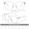 DOOViC Large Frame Reading Glasses 2.0 Womens Clear Oversized Blue Light Blocking Glasses view 2