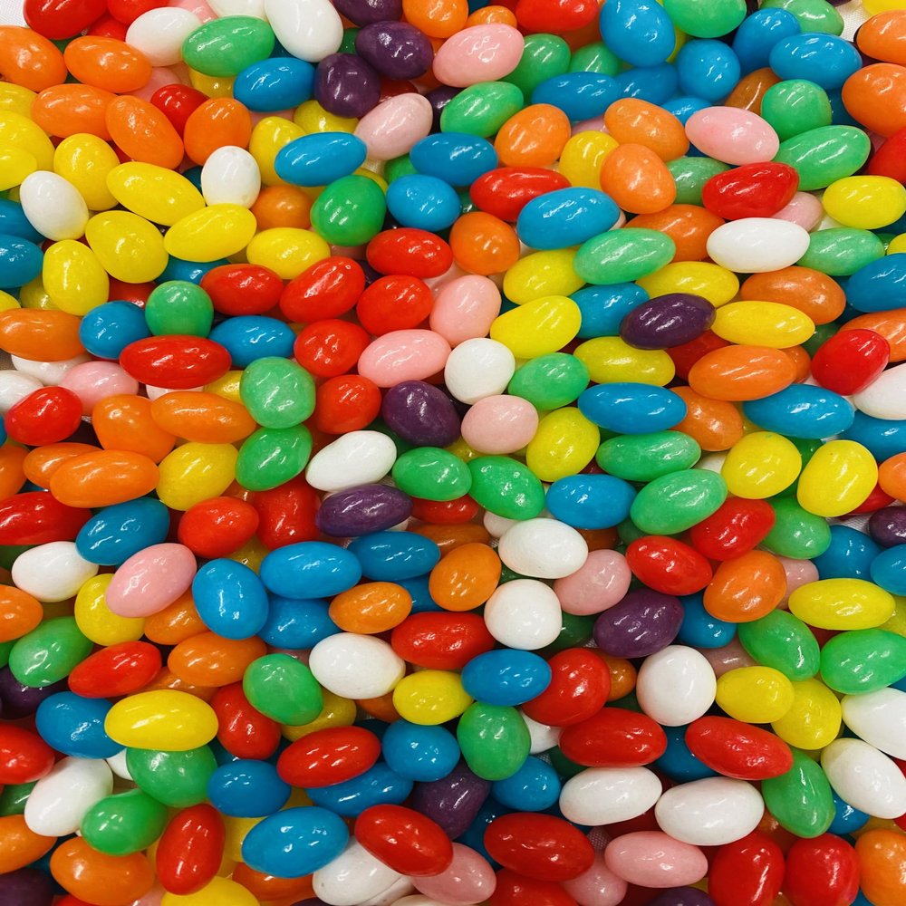 Assorted Jelly Beans - 8 Different Flavours - 1KG Bag - Jelly Bean Mix - Gluten Free